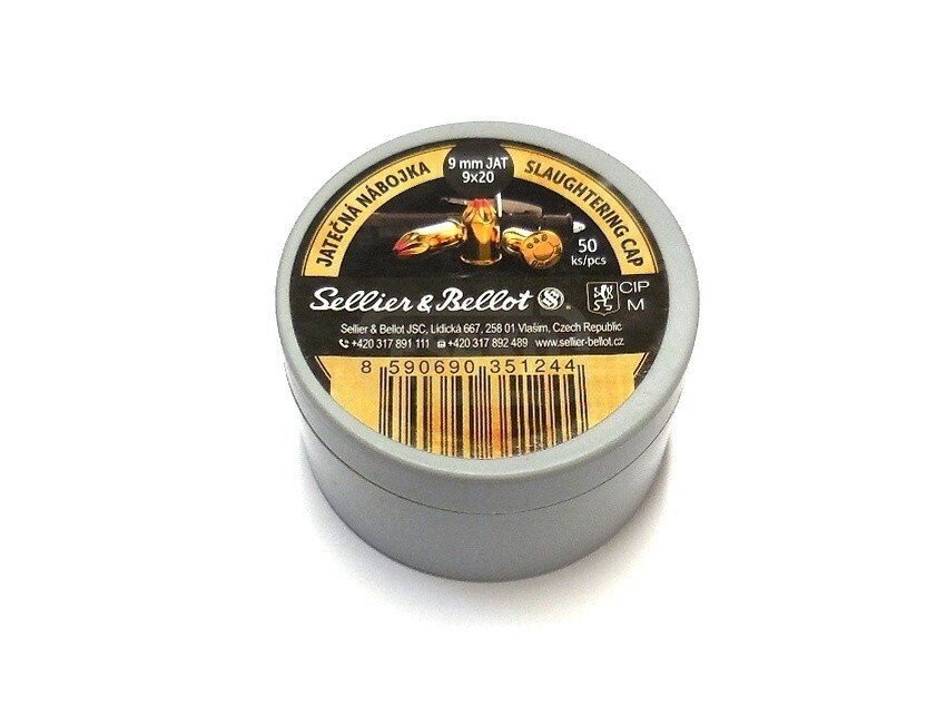 Schlachtpatronen Sellier & Bellot® / 9 mm / 50 Stück
