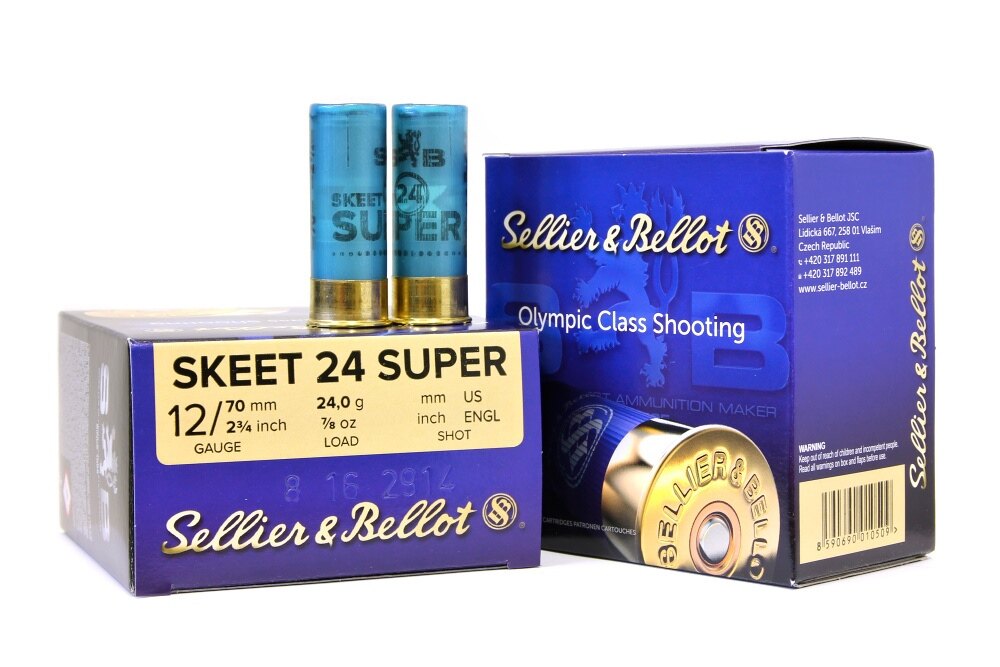 Schrotpatronen Skeet 24 Super Sellier & Bellot® / 12/70* / 24 g / 25 Stk