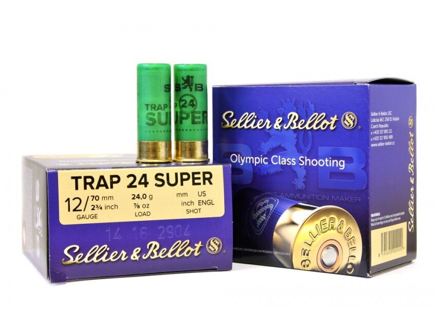 Schrotpatronen Trap 24 Super Sellier & Bellot® / 12/70* / 24 g / 25 Stk