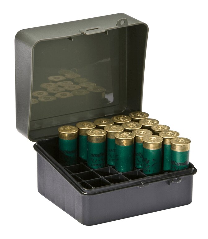 Schrotpatronenbox - 25 Stk. Plano Molding® USA - OD Green/Black