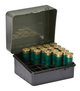 Schrotpatronenbox - 25 Stk. Plano Molding® USA - OD Green/Black