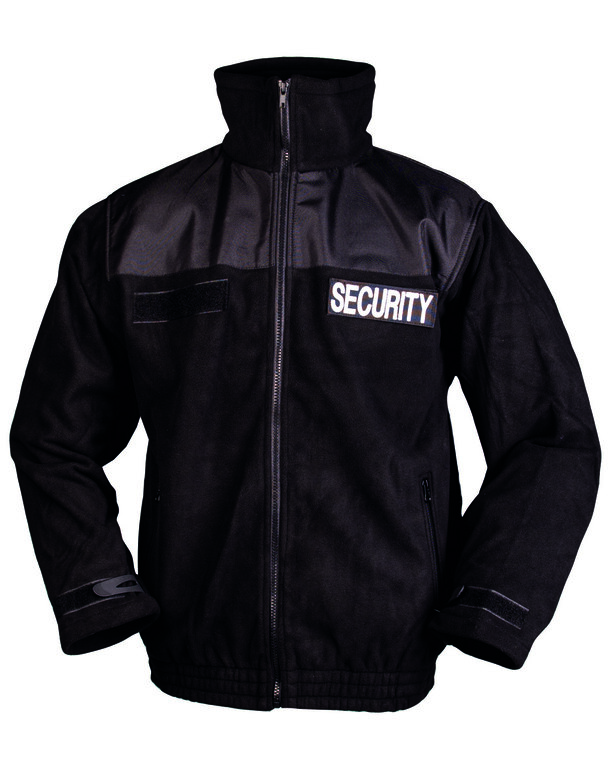 SECURITY Fleecejacke Mil-Tec® - schwarz