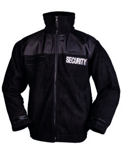 SECURITY Fleecejacke Mil-Tec® - schwarz