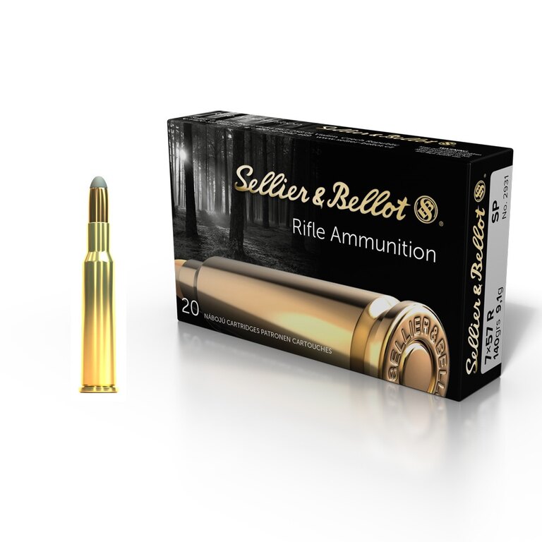 SP-Patronen Sellier & Bellot® / 7x57 R / 9,1 g - 140 grs / 20 Stk