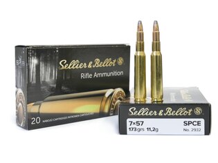 SPCE Sellier & Bellot® Patronen / 7x57 / 11,2 g - 173 grs / 20 Stk