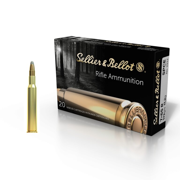 SPCE Sellier & Bellot® Patronen / 7x65 R / 11,2 g - 173 grs / 20 Stk