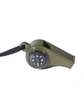 Survival Pfeife mit Kompass und Thermometer Mil-Tec® - oliv
