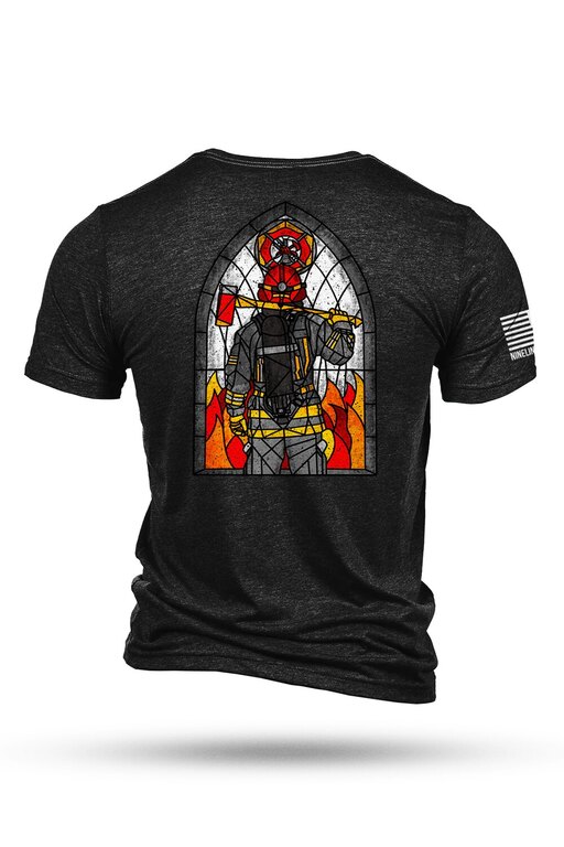 T-Shirt Glass Firefighter Nine Line®