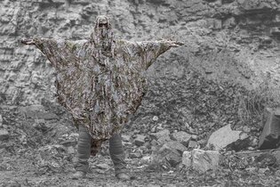 Tarnponcho Ghost Hoodie Ghosthood® IRR