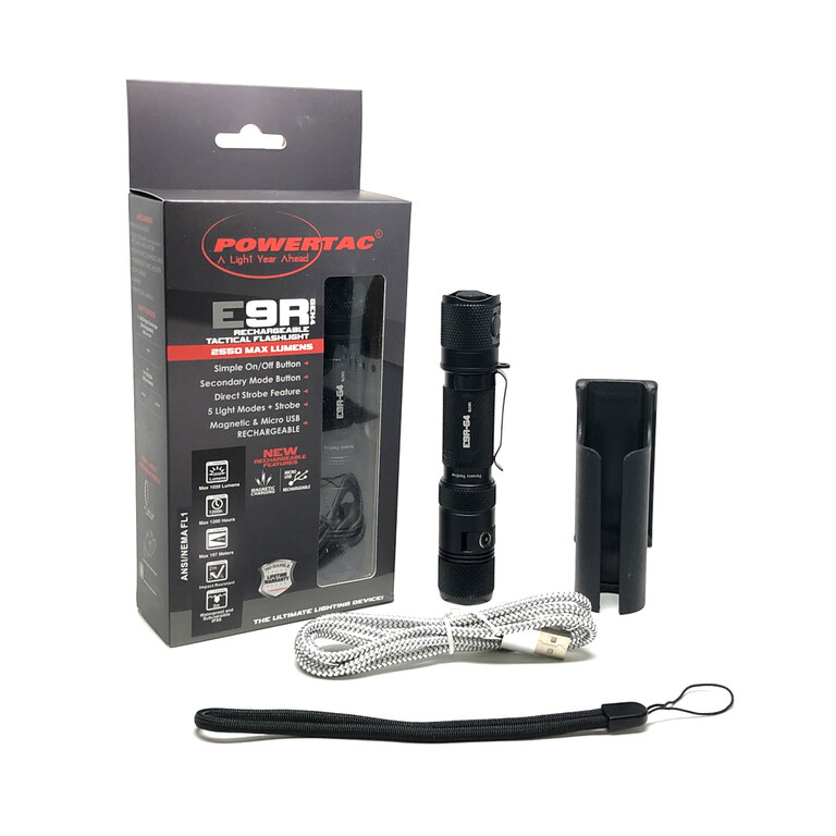 Taschenlampe E9R-G4 / 2550 lm PowerTac®