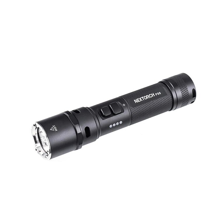 Taschenlampe P86 1600 lm mit elektronischer Trillerpfeife 120dB NexTorch®