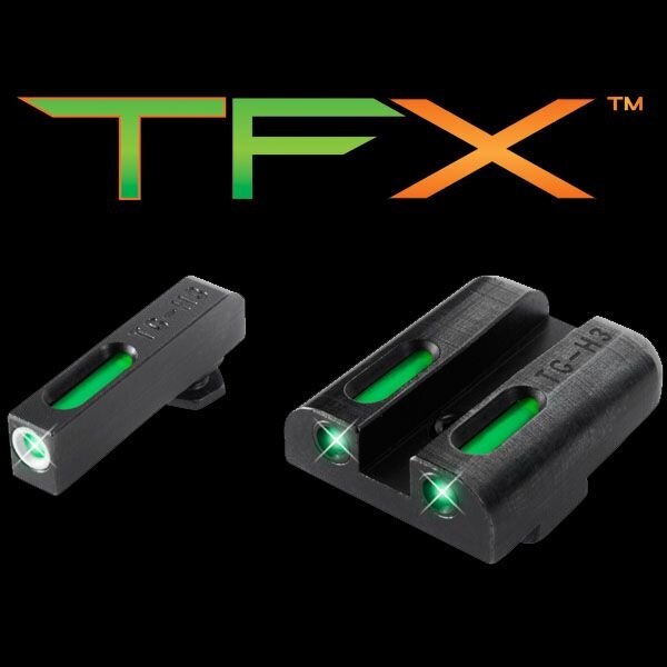TFX Tritium- / Fiber-Optic-Visiere Truglo® für Glock® 42/43