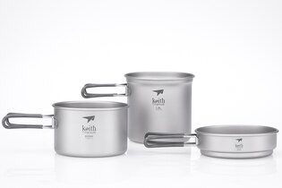 Titan-3-teiliger Kochset Keith® 1.200 ml, 800 ml, 400 ml