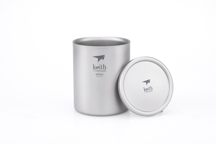 Titan-Thermobecher mit Deckel Keith® 450 ml