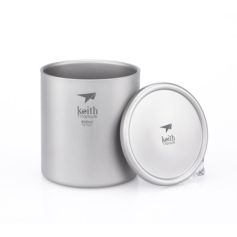 Titan-Thermobecher mit Deckel Keith® 600 ml