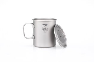 Titanbecher mit Deckel Keith® 450 ml