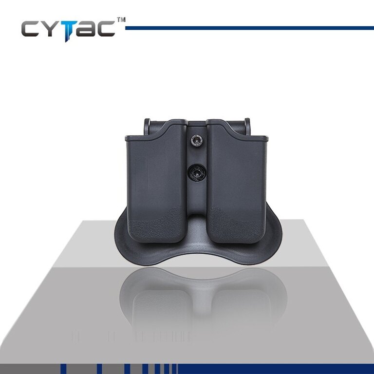 Universale Pistolen-Magazintasche Doppel Cytac® - schwarz