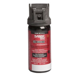 Verteidigungsspray Crossfire MK-3 Sabre Red®, Strahl