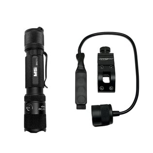 Waffenset (Taschenlampe M5-G2/Befestigung Offset/Fernschalter) PowerTac®