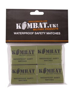 Wasserdichte Streichhölzer Kombat UK®, 4 Stück