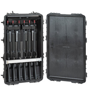 Wasserdichter, robuster Koffer für 6 Gewehre 10826 Explorer Cases® / mit Waffensystem