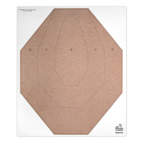 Wasserfeste Schießscheibe IPSC Modestone® / 10 Stück