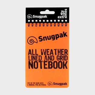 Wasserfester Notizblock Snugpak® liniert, kariert