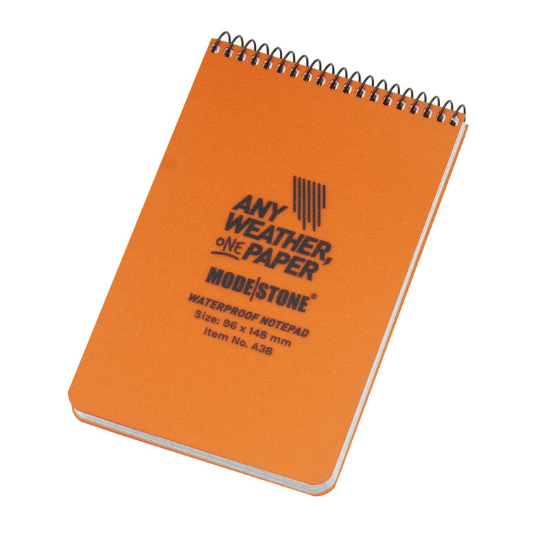 Wasserfester Notizblock The Officer's Pad 96 mm × 148 mm Modestone®