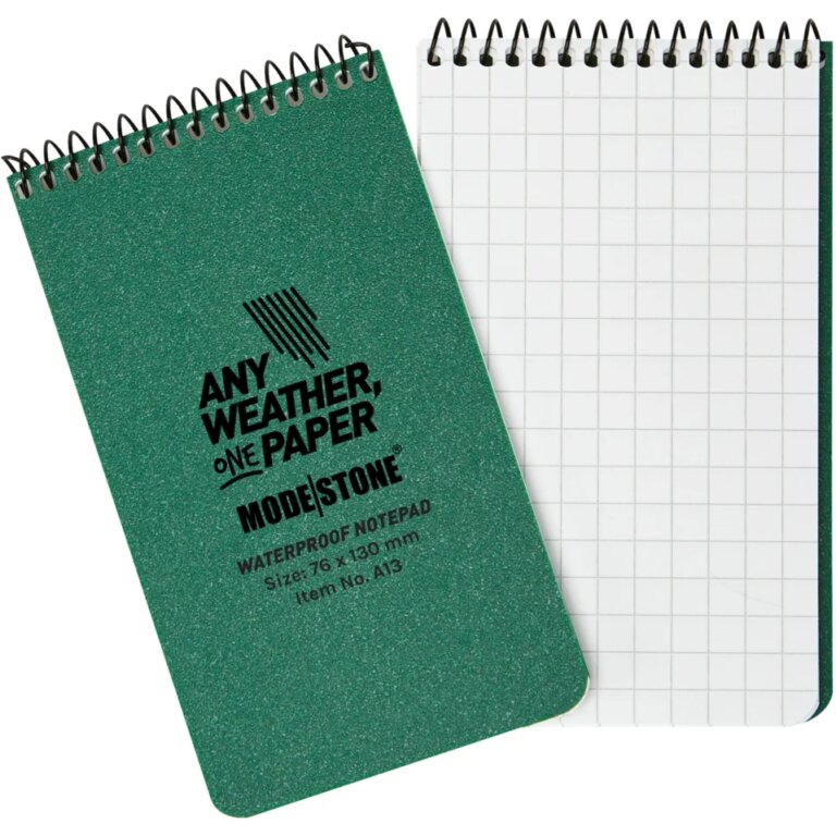 Wasserfestes Notizbuch 76 x 130 Modestone® / 50 Blätter