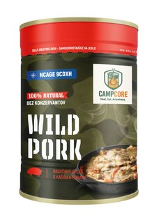 Wildschweinkonserve CampCore® / Selbstheizung